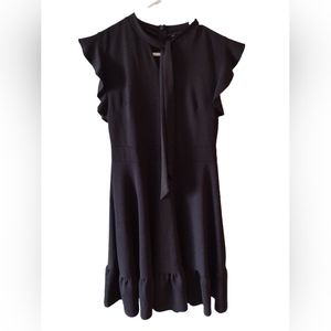 Black neck bow dress size Large